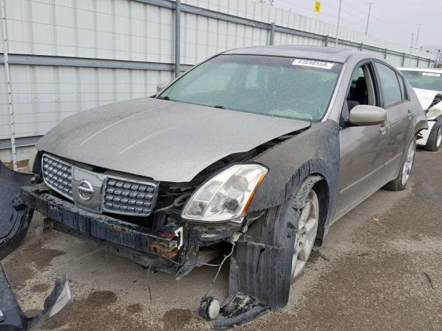 1N4BA41E04C864810 - 2004 NISSAN MAXIMA SE GRAY photo 2