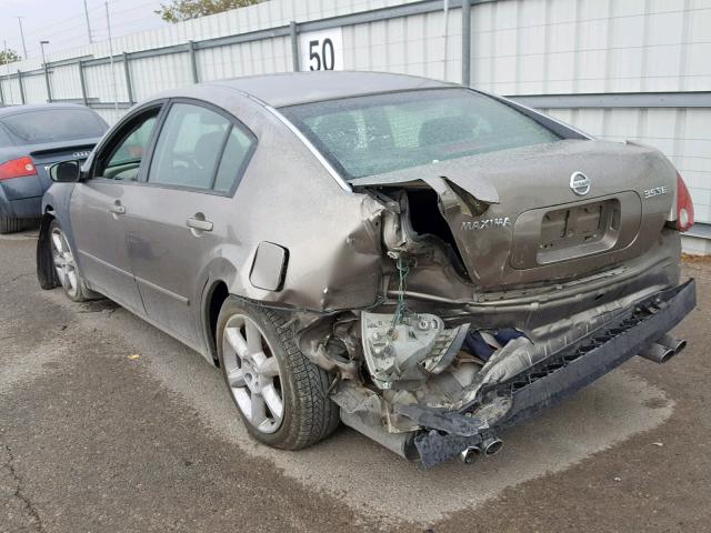 1N4BA41E04C864810 - 2004 NISSAN MAXIMA SE GRAY photo 3