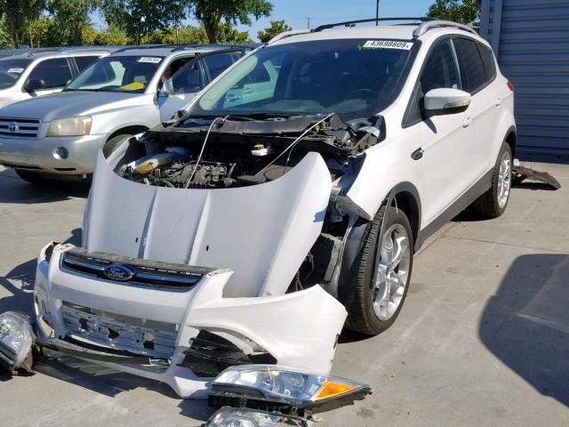 1FMCU9J93EUC76333 - 2014 FORD ESCAPE TIT WHITE photo 2