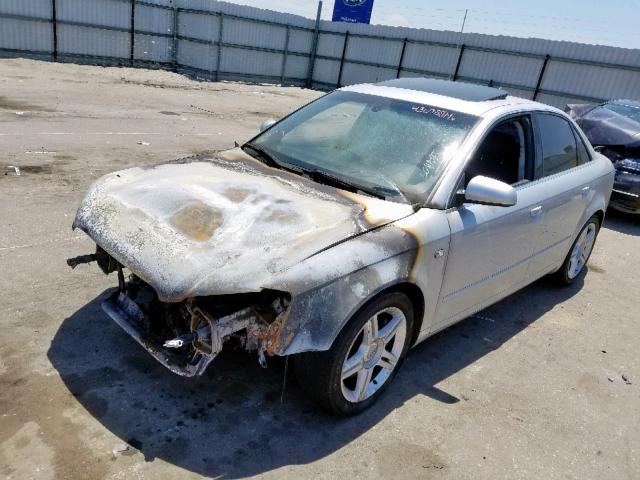 WAUAF78E55A531284 - 2005 AUDI A4 2.0T SILVER photo 2