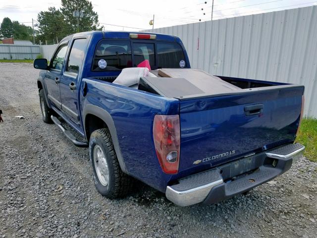 1GCDT136458269044 - 2005 CHEVROLET COLORADO BLUE photo 3