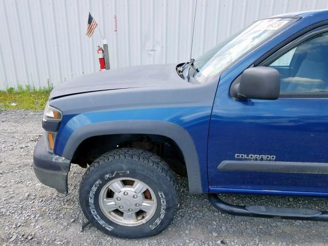 1GCDT136458269044 - 2005 CHEVROLET COLORADO BLUE photo 9