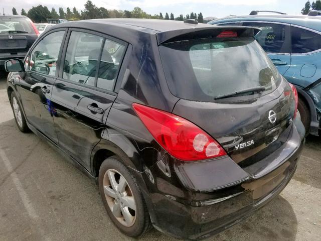 3N1BC1CP6BL371672 - 2011 NISSAN VERSA S BLACK photo 3