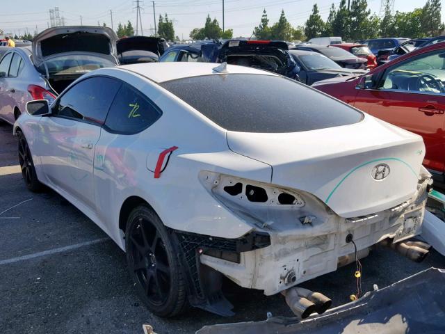 KMHHT6KD1CU076719 - 2012 HYUNDAI GENESIS CO WHITE photo 3