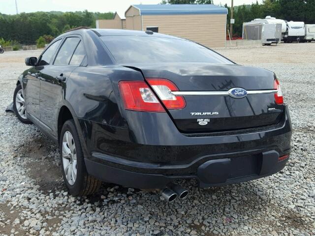 1FAHP2EW4BG171597 - 2011 FORD TAURUS SEL BLACK photo 3