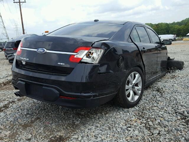 1FAHP2EW4BG171597 - 2011 FORD TAURUS SEL BLACK photo 4