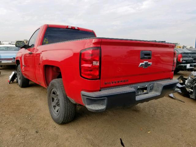 1GCNCNEH1HZ134807 - 2017 CHEVROLET SILVERADO RED photo 3