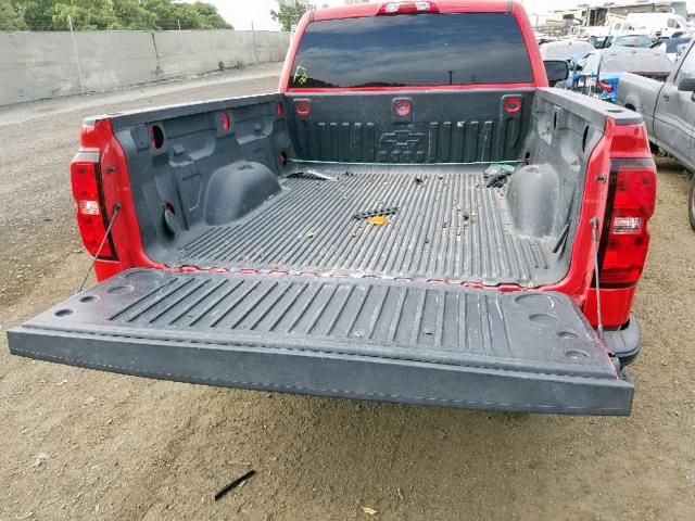 1GCNCNEH1HZ134807 - 2017 CHEVROLET SILVERADO RED photo 6