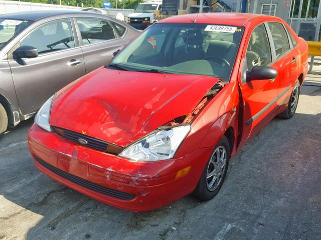 1FAFP33P52W102318 - 2002 FORD FOCUS LX RED photo 2
