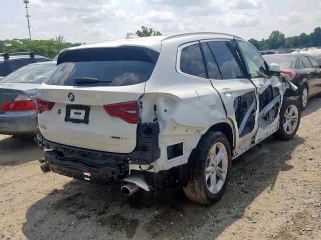 5UXTR9C54KLD93082 - 2019 BMW X3 XDRIVE3 WHITE photo 4