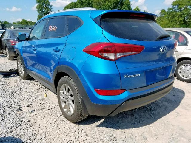 KM8J3CA46HU384848 - 2017 HYUNDAI TUCSON LIM BLUE photo 3