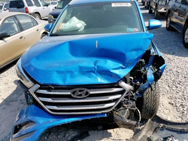 KM8J3CA46HU384848 - 2017 HYUNDAI TUCSON LIM BLUE photo 7