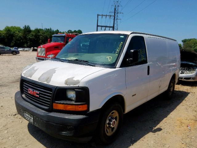 1GTZ7TCL8C1123912 - 2012 GMC SAVANA G35 WHITE photo 2