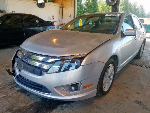 3FAHP0JA3CR273059 - 2012 FORD FUSION SEL SILVER photo 2