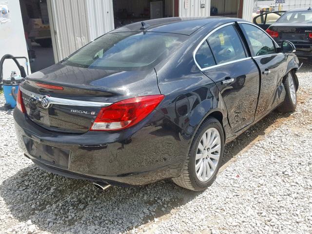 2G4GS5EV6D9250411 - 2013 BUICK REGAL PREM BLACK photo 4