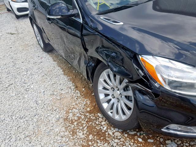 2G4GS5EV6D9250411 - 2013 BUICK REGAL PREM BLACK photo 9