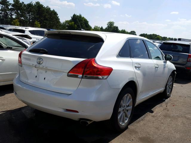 4T3ZE11A19U011829 - 2009 TOYOTA VENZA BASE WHITE photo 4