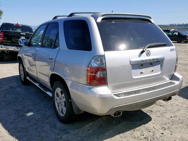 2HNYD18906H526966 - 2006 ACURA MDX TOURIN GRAY photo 3