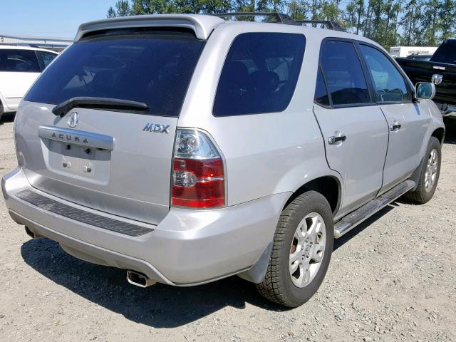 2HNYD18906H526966 - 2006 ACURA MDX TOURIN GRAY photo 4