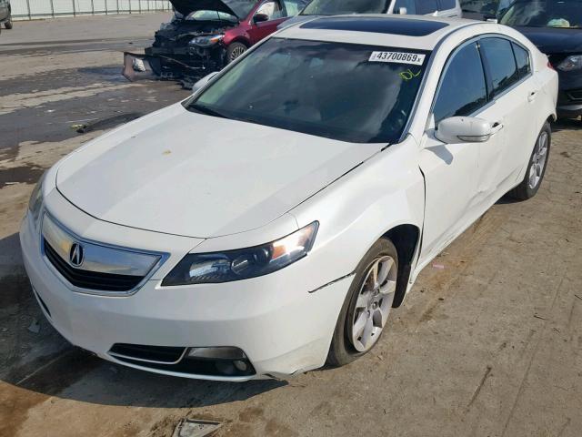 19UUA8F54DA011228 - 2013 ACURA TL TECH WHITE photo 2