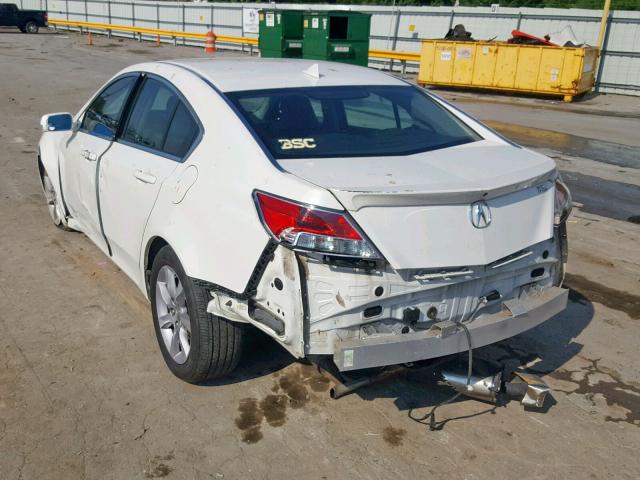 19UUA8F54DA011228 - 2013 ACURA TL TECH WHITE photo 3