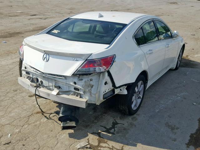 19UUA8F54DA011228 - 2013 ACURA TL TECH WHITE photo 4