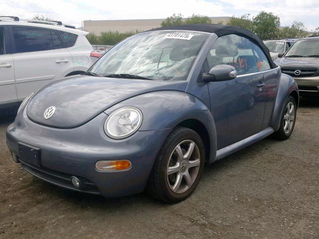 3VWCD31Y44M322325 - 2004 VOLKSWAGEN NEW BEETLE ნაცრისფერი ფოტო 2