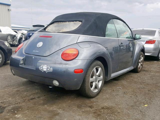 3VWCD31Y44M322325 - 2004 VOLKSWAGEN NEW BEETLE ნაცრისფერი ფოტო 4