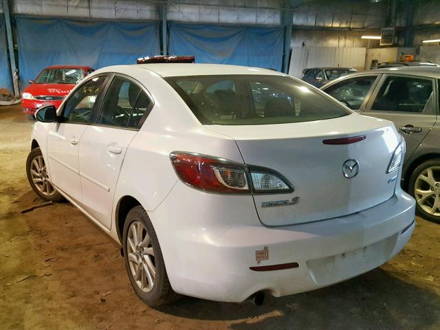 JM1BL1V78D1798470 - 2013 MAZDA 3 I WHITE photo 3