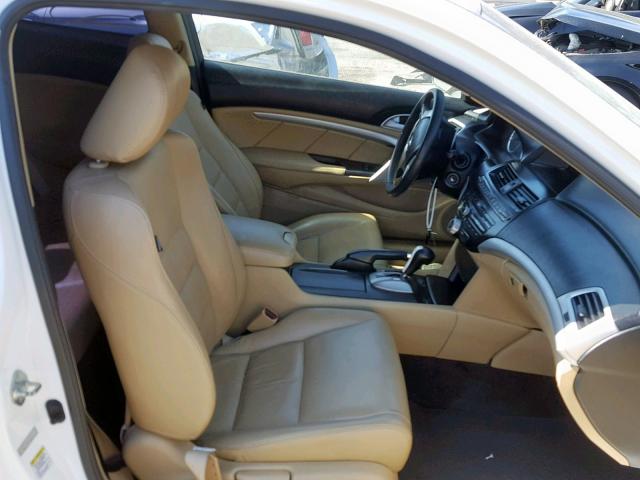 1HGCS1B80CA014741 - 2012 HONDA ACCORD EXL WHITE photo 5