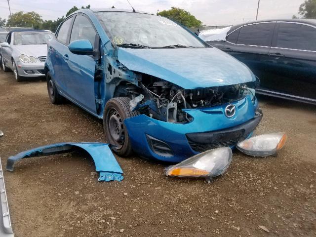 JM1DE1KY1C0144690 - 2012 MAZDA MAZDA2 BLUE photo 1