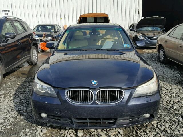 WBANE53537CW62852 - 2007 BMW 525 I BLUE photo 9