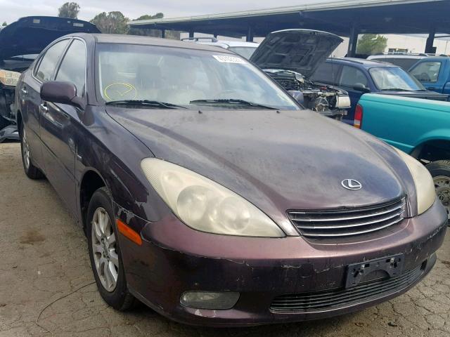 JTHBF30G730120063 - 2003 LEXUS ES 300 BURGUNDY photo 1