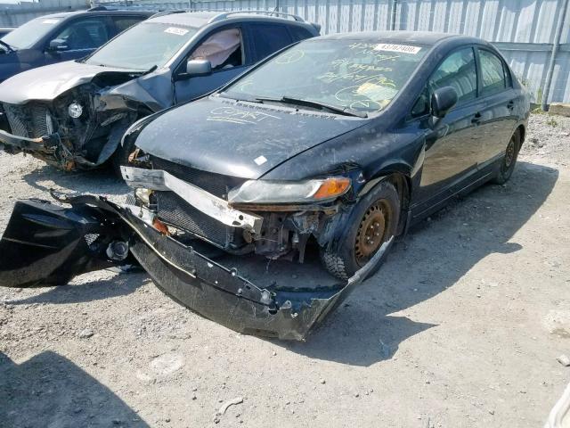 2HGFA15397H043596 - 2007 HONDA CIVIC DX BLACK photo 2