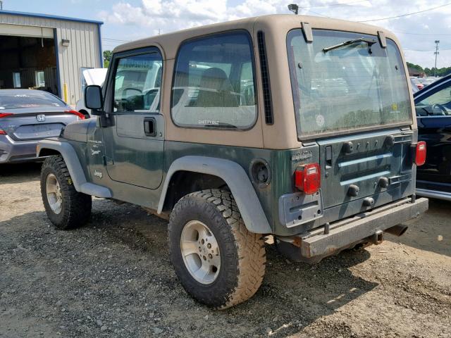 1J4FY19S0XP486642 - 1999 JEEP WRANGLER / GREEN photo 3