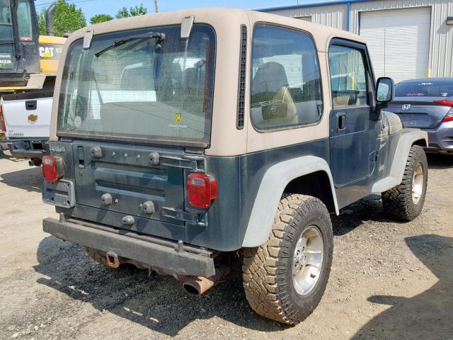 1J4FY19S0XP486642 - 1999 JEEP WRANGLER / GREEN photo 4