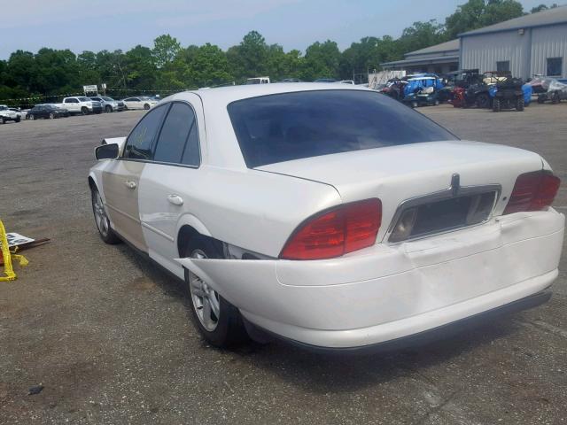 1LNHM86S42Y710758 - 2002 LINCOLN LS WHITE photo 3