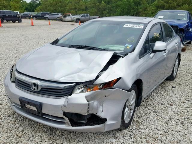 19XFB2F95CE047977 - 2012 HONDA CIVIC EXL 银色 照片 2