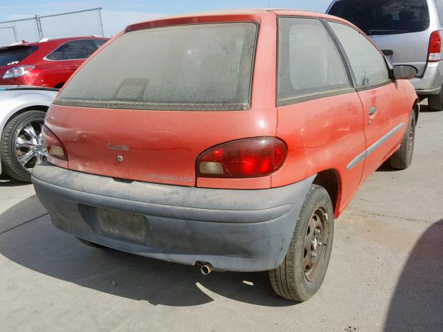 2C1MR2263S6730366 - 1995 GEO METRO BASE RED photo 4