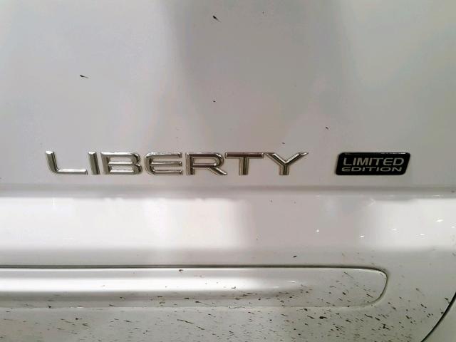 1J4GL58K42W318271 - 2002 JEEP LIBERTY LI WHITE photo 9