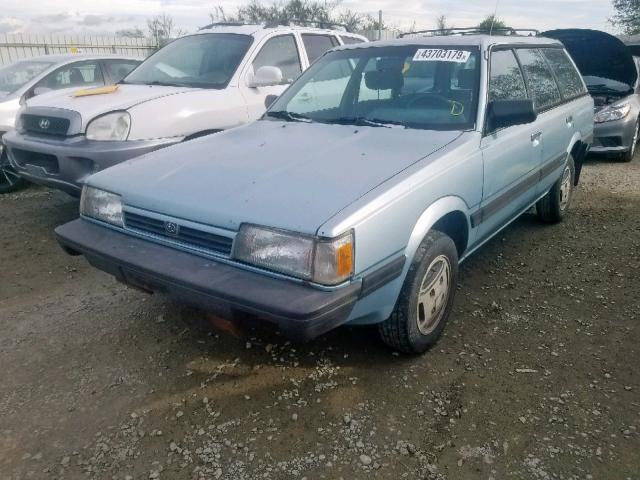 JF2AN52B9LD415172 - 1990 SUBARU LOYALE BLUE photo 2