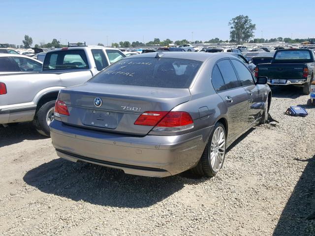 WBAHL83578DT13029 - 2008 BMW 750 I CHARCOAL photo 4