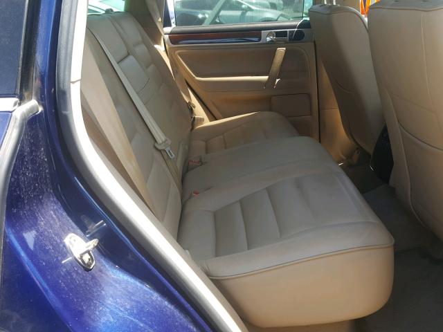 WVGBC67L34D013208 - 2004 VOLKSWAGEN TOUAREG 3. BLUE photo 6