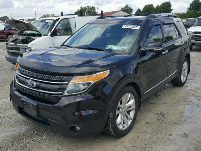 1FM5K7F88DGB88717 - 2013 FORD EXPLORER L BURGUNDY photo 2