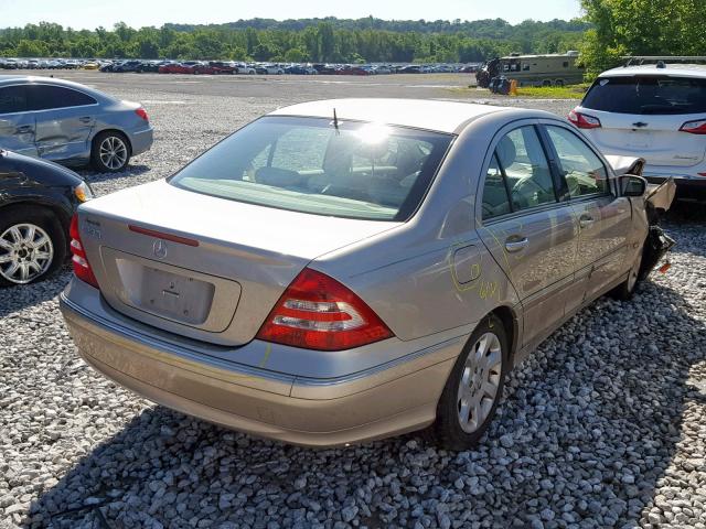 WDBRF61J65A688604 - 2005 MERCEDES-BENZ C 240 GOLD photo 4