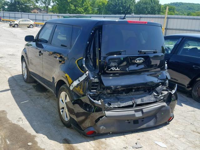 KNDJN2A28G7284089 - 2016 KIA SOUL BLACK photo 3