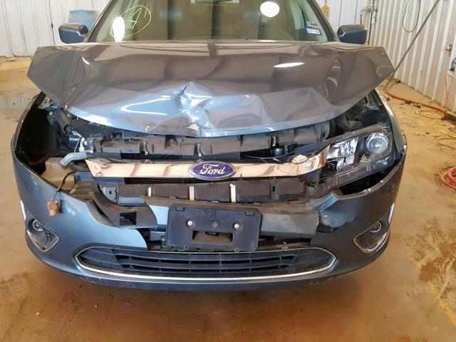 3FAHP0JA9CR272868 - 2012 FORD FUSION SEL BLUE photo 9