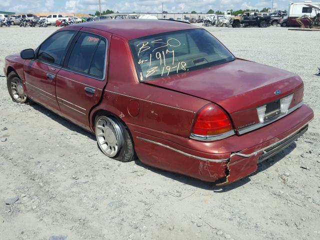 2FAFP74W1XX141917 - 1999 FORD CROWN VICT BURGUNDY photo 3