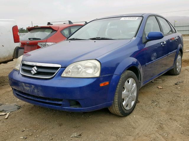 KL5JD56Z96K430091 - 2006 SUZUKI FORENZA BLUE photo 2