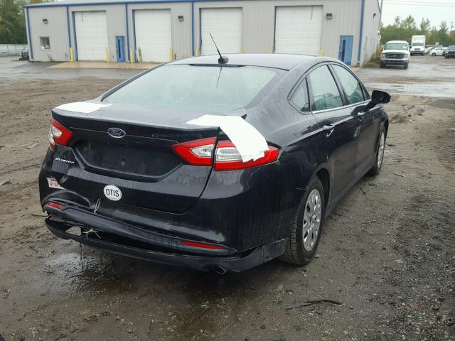 3FA6P0G79DR334886 - 2013 FORD FUSION S BLACK photo 4